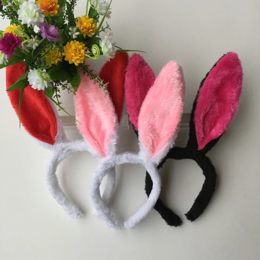 DDLGVERSE Fur Bunny Ears Red, Pink, Black
