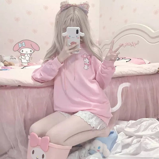 Cute Pink Bunny Hoodie