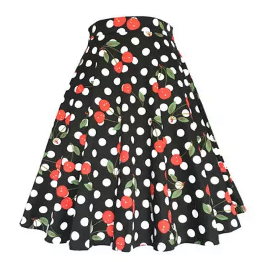 Polka Dot Cherry Skirt