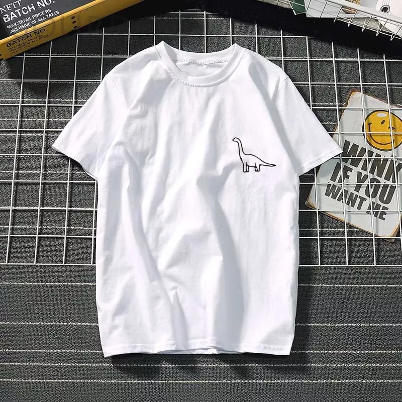 DDLGVERSE Dinosaur Sketch T-Shirt White