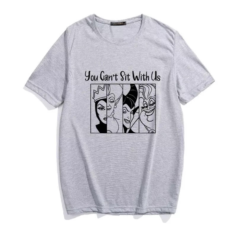 DDLGVERSE you can't sit with us t-shirt grey