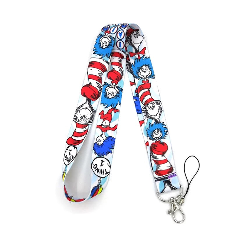 Cat in the Hat Lanyard