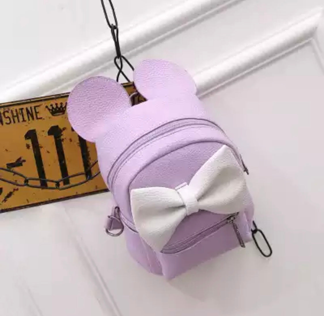 DDLGVERSE Mini Mouse Backpack Grey