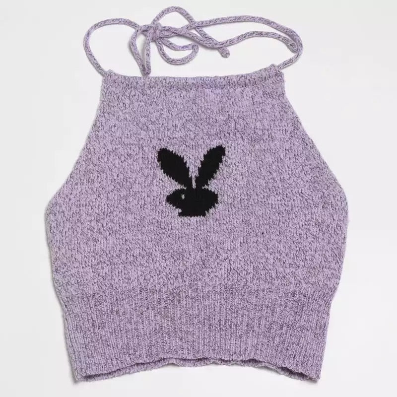 Playboy Knitted Halterneck