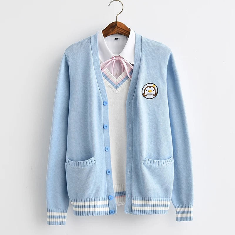 Penguin College Knitted Cardigan