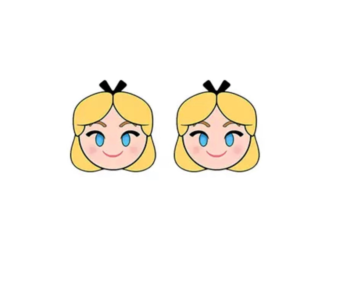 DDLGVERSE Alice Wonderland Stud Earrings