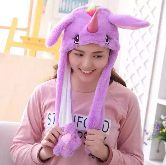 DDLGVERSE Plush Purple Unicorn Hat