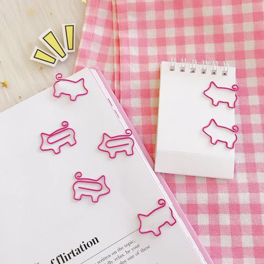 Pink Piggy Paperclips