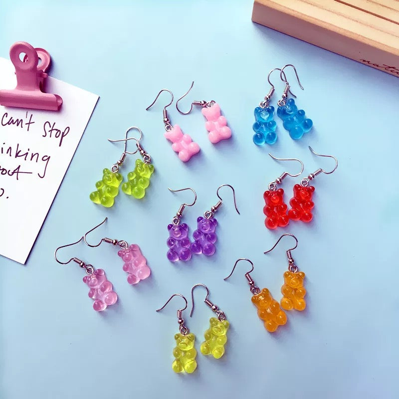 DDLGVERSE Gummy Bear Earrings Multiple Colours