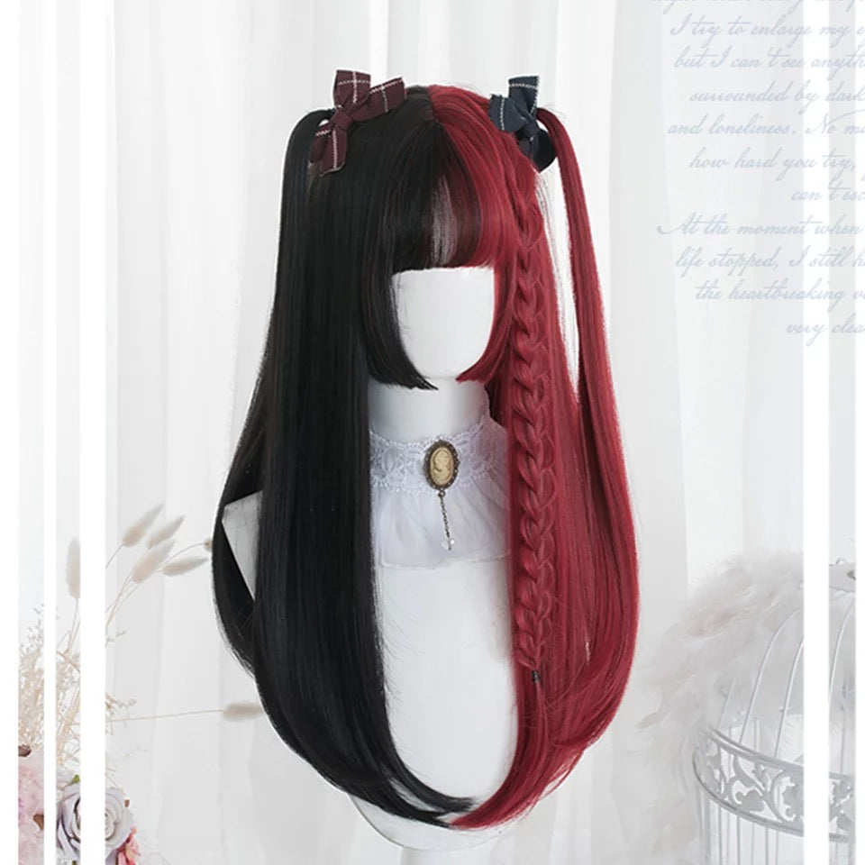 DDLGVERSE Red & Black Lolita Wig