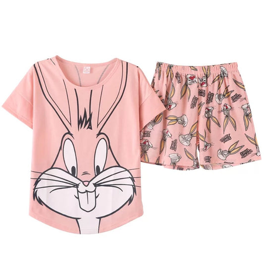 Bugs Bunny Pyjama Short Set Pink