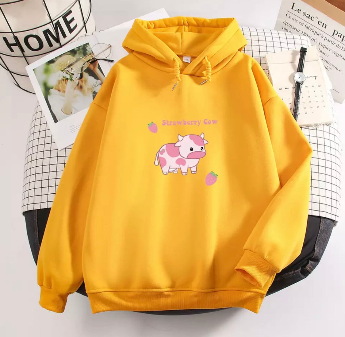Strawberry Cow Hoodie