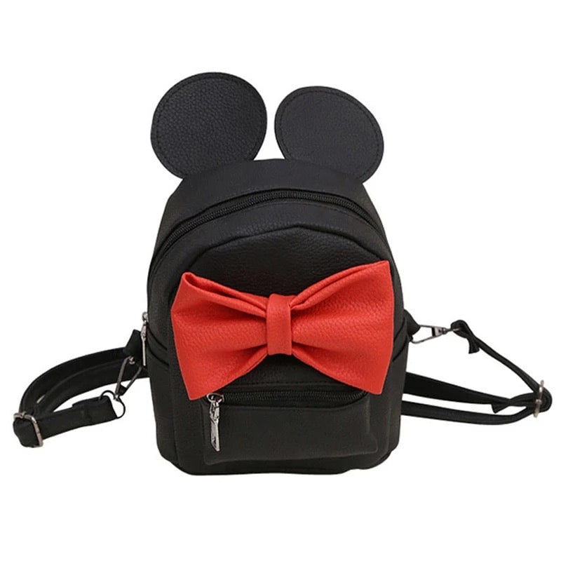 DDLGVERSE Mini Mouse Backpack Black Front View