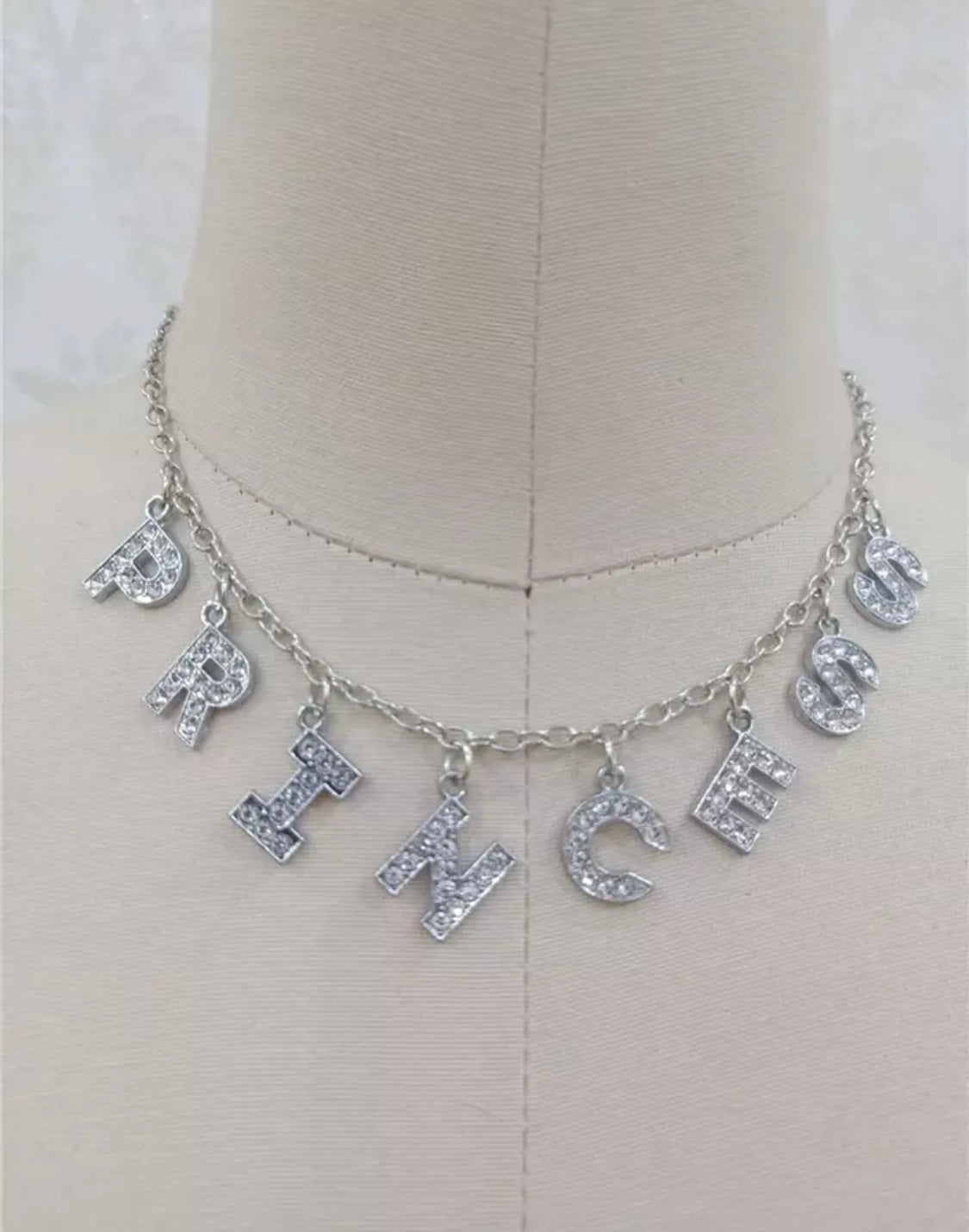 DDLGVERSE Princess Silver Plated Necklace