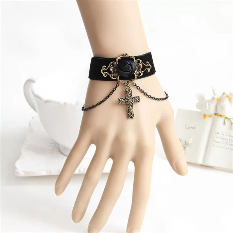 DDLGVERSE Gothic Inspired Cuff in Models Hand