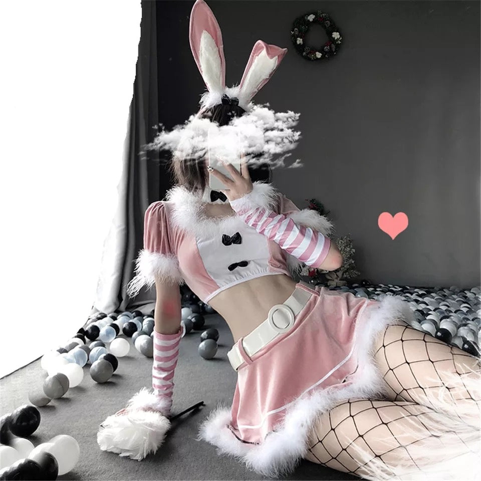 Sexy Velvet Bunny Costume