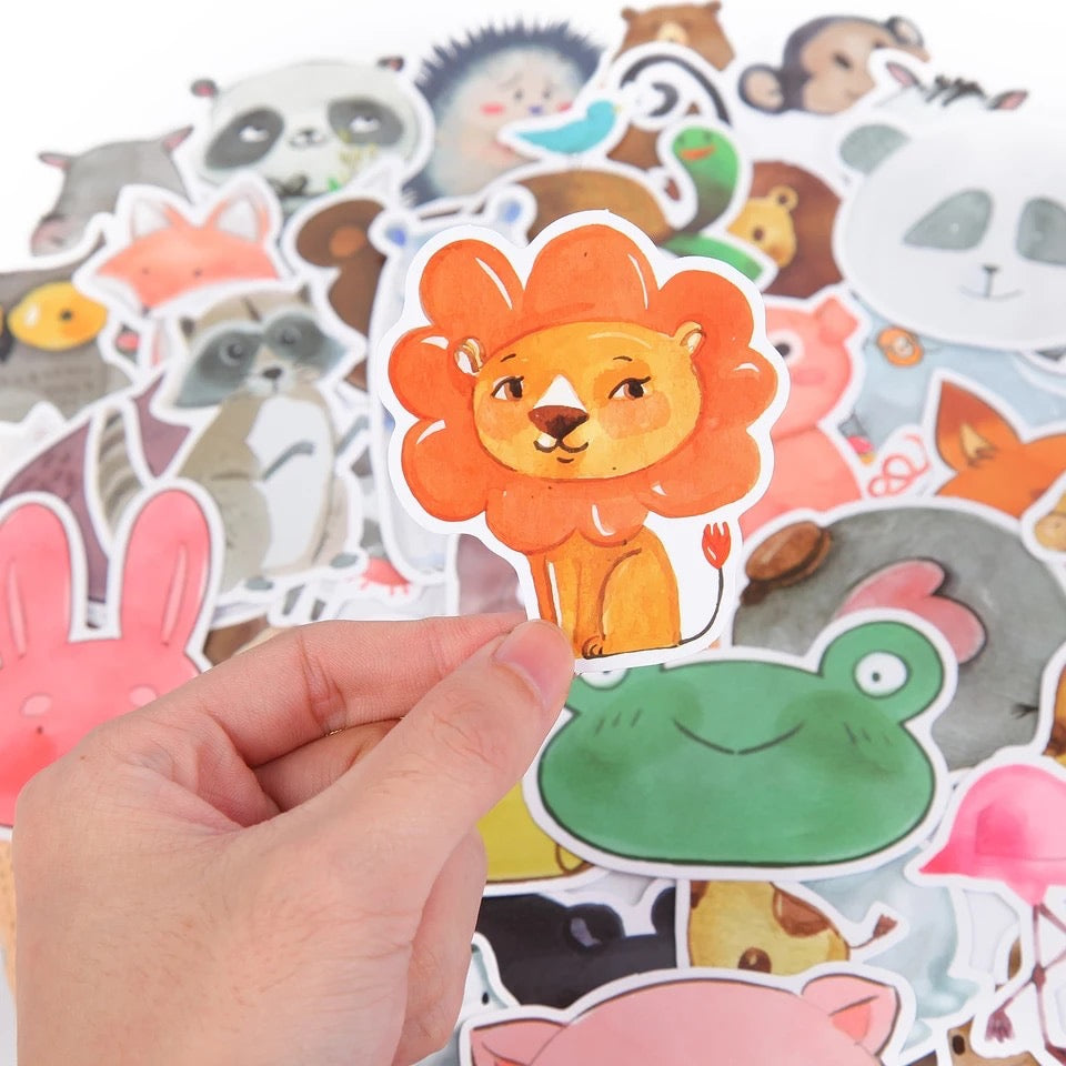 DDLGVERSE Animal Stickers Pack - close up of lion