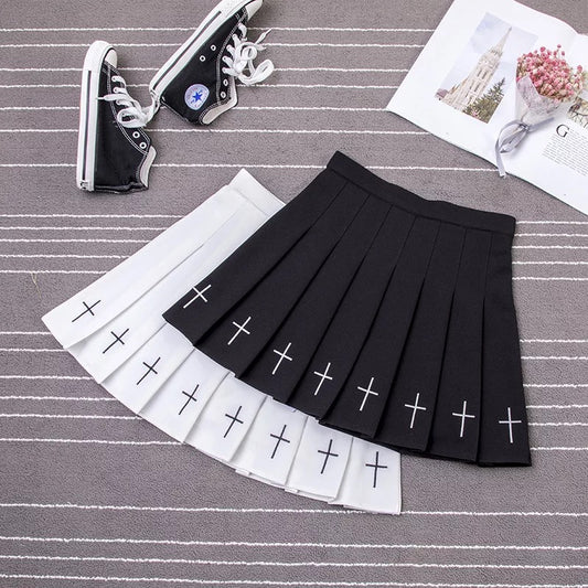 Gothic Style Pleated Skirt