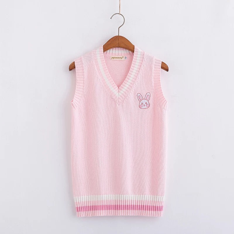 Knitted Bunny Sweater Vest