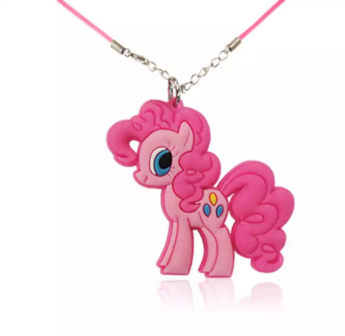 DDLGVERSE Cartoon Pony Necklace Pink