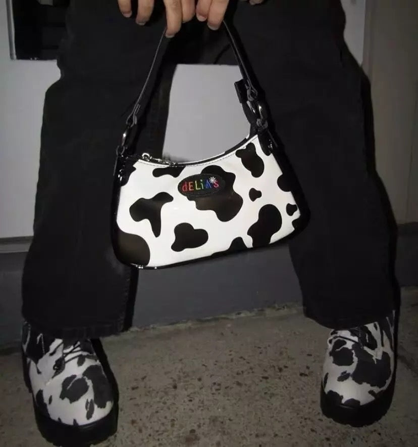 Mini PU Cow Print Bag