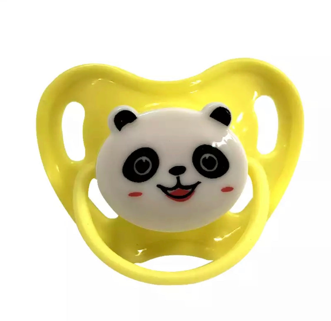 Yellow Panda Adult Pacifier