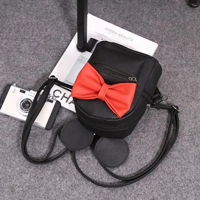DDLGVERSE Mini Mouse Backpack Flat Black