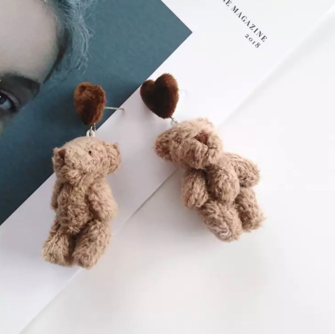 Plush Bear Earrings