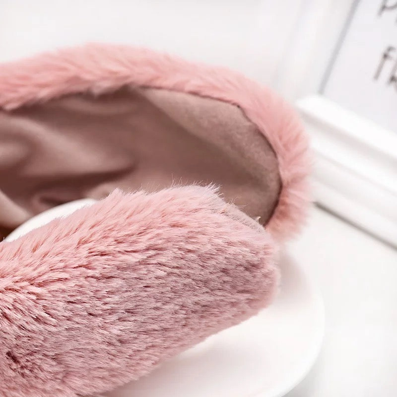 DDLGVERSE Fuzzy Bear Headband Pink Lining Close Uo