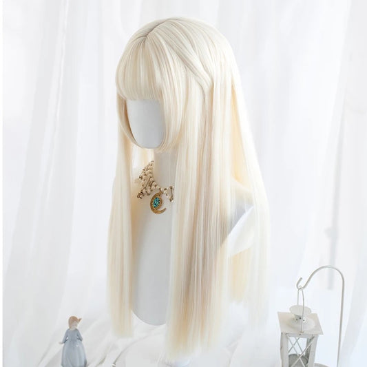 Platinum Blonde Long Wig
