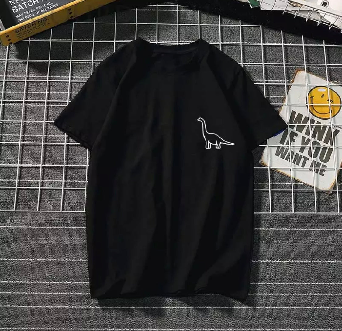 DDLGVERSE Dinosaur Sketch T-Shirt Black