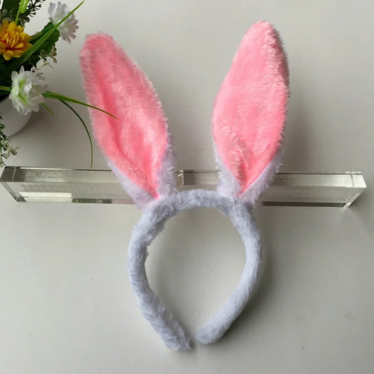 DDLGVERSE Fur Bunny Ears Grey and Pink