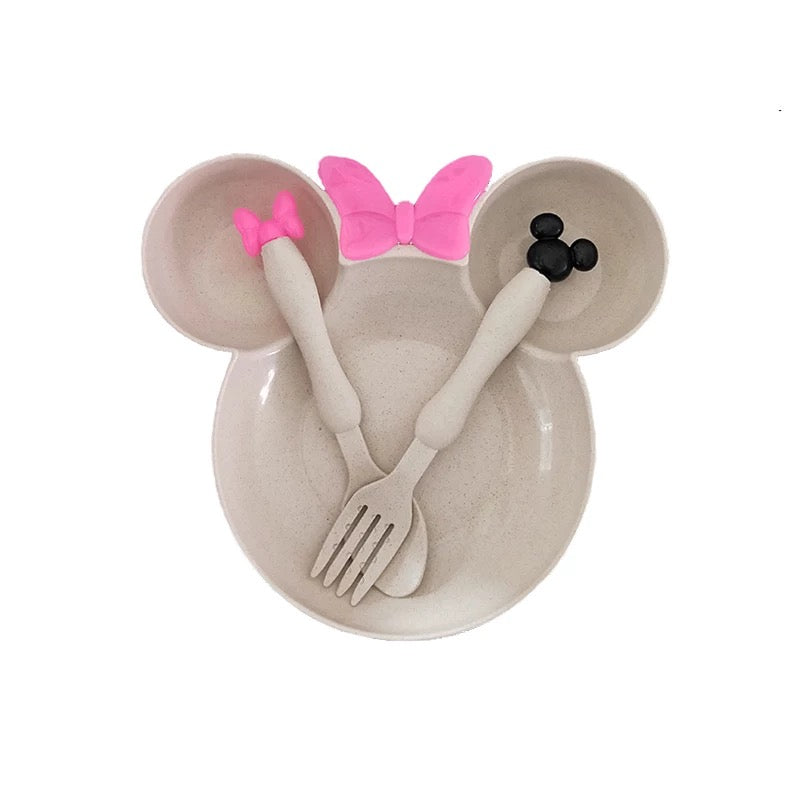 Minnie Mouse Bowl & Cutlery Sets
