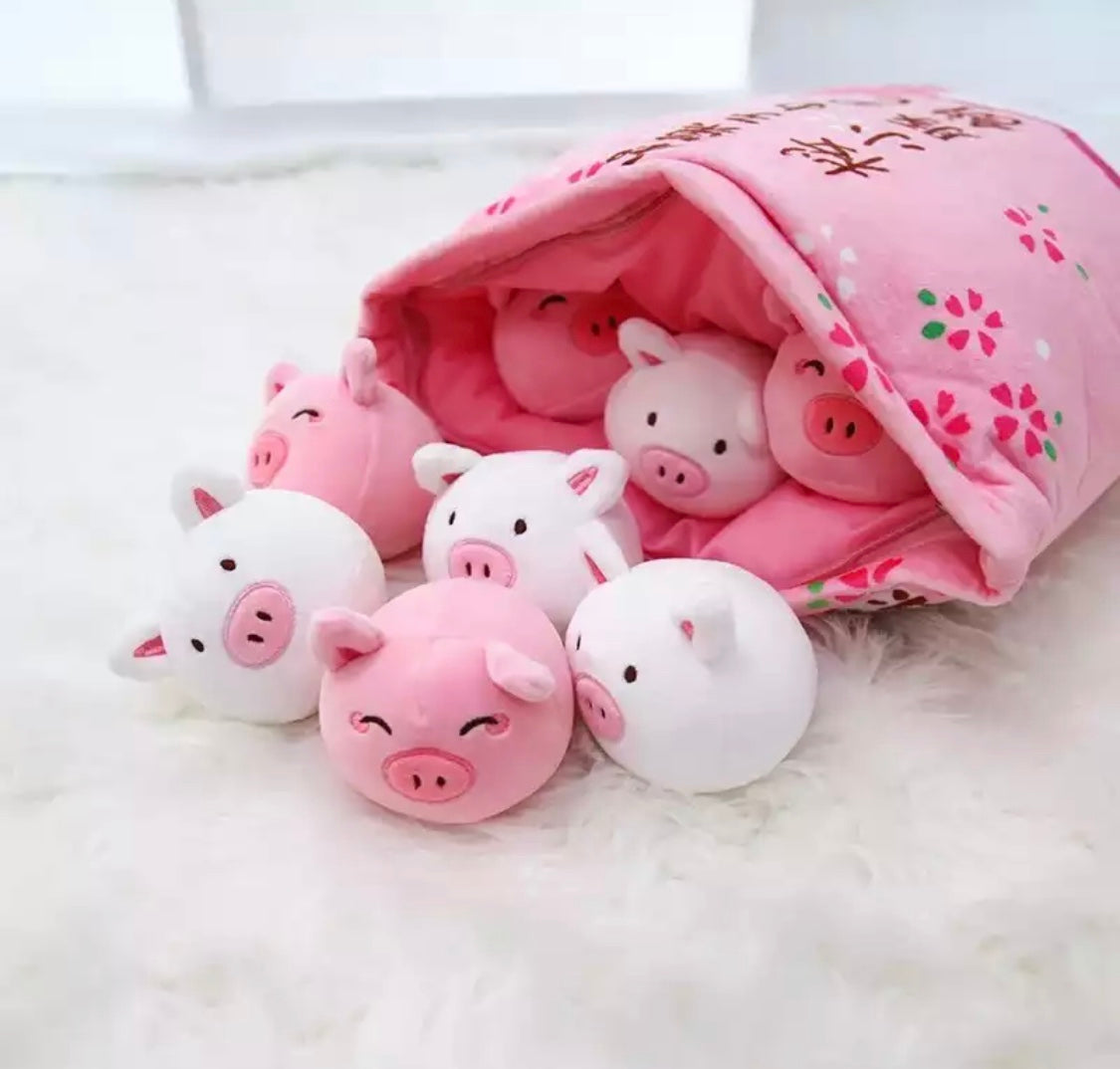 Bag of Pig Plushies