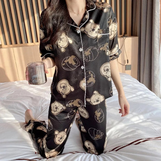 Short Sleeve Honey Bear Pyjamas