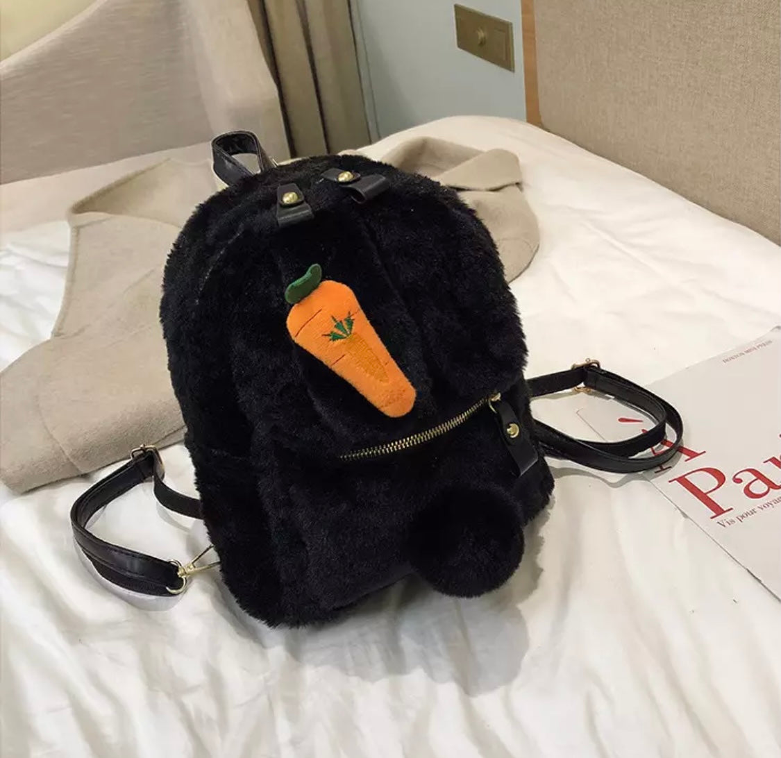 Plush Bunny Carrot Backpack