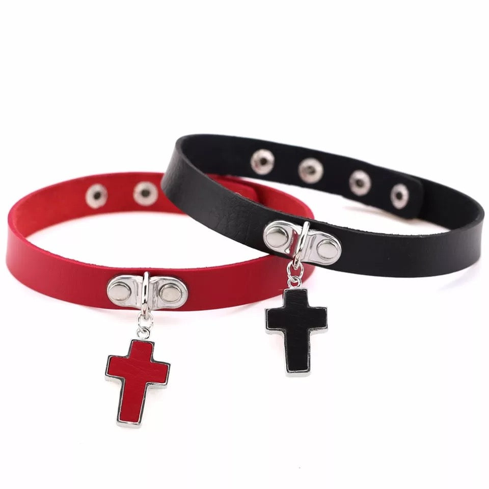 DDLGVERSE Holy Sinner Collar Red and Black
