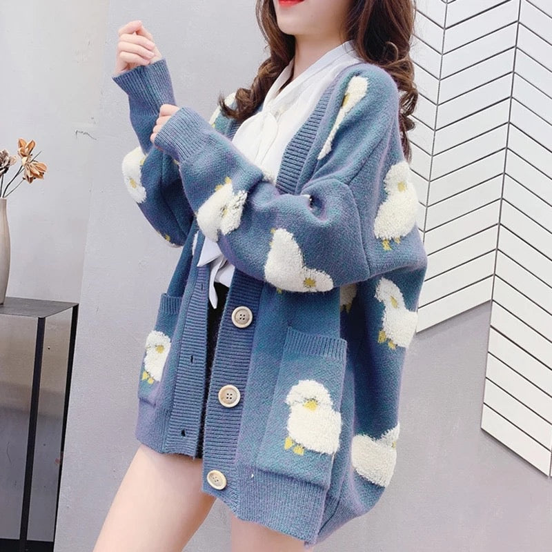 Knitted Sheep Cardigan