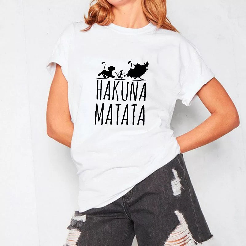 DDLGVERSE Slogan T-Shirt Hakuna Matata White