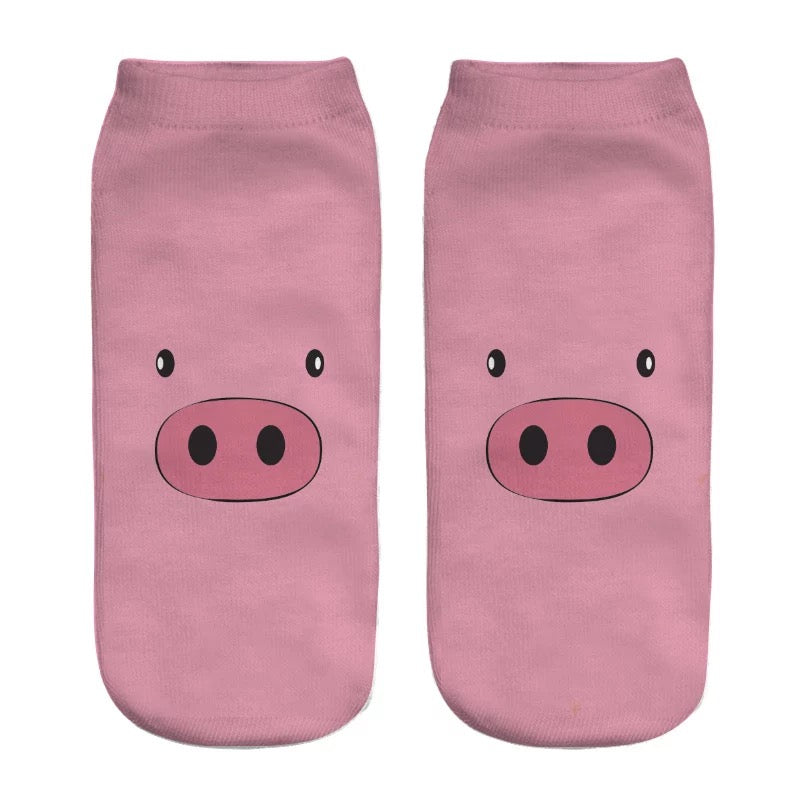 DDLGVERSE Pink Piggy Socks