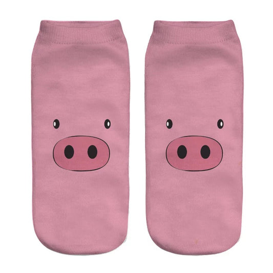 DDLGVERSE Pink Piggy Socks