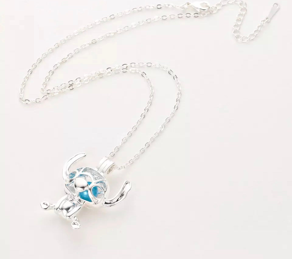 DDLGVERSE Stitch Jewelled Necklace With Chain 