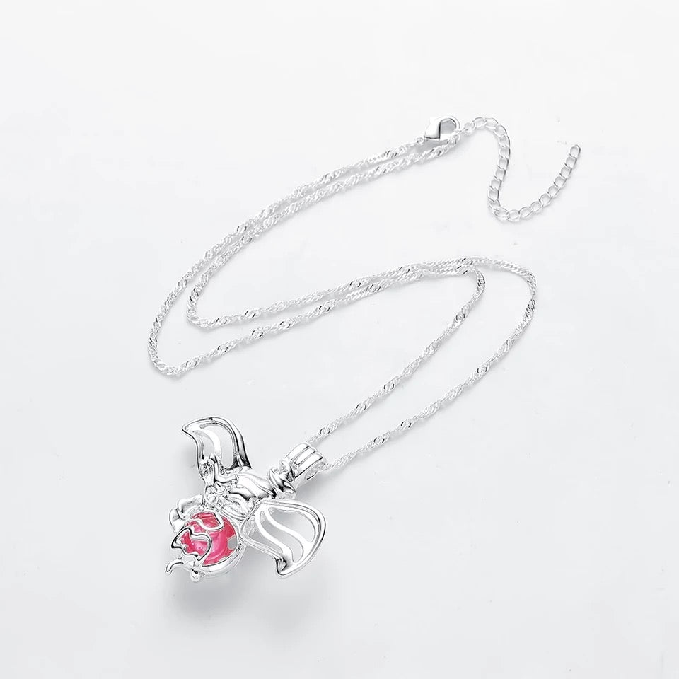 DDLGVERSE Dumbo Jewelled Necklace With Chain