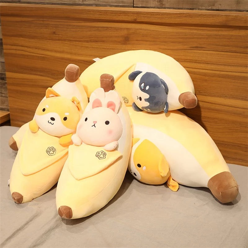 Banana Animal Plushies