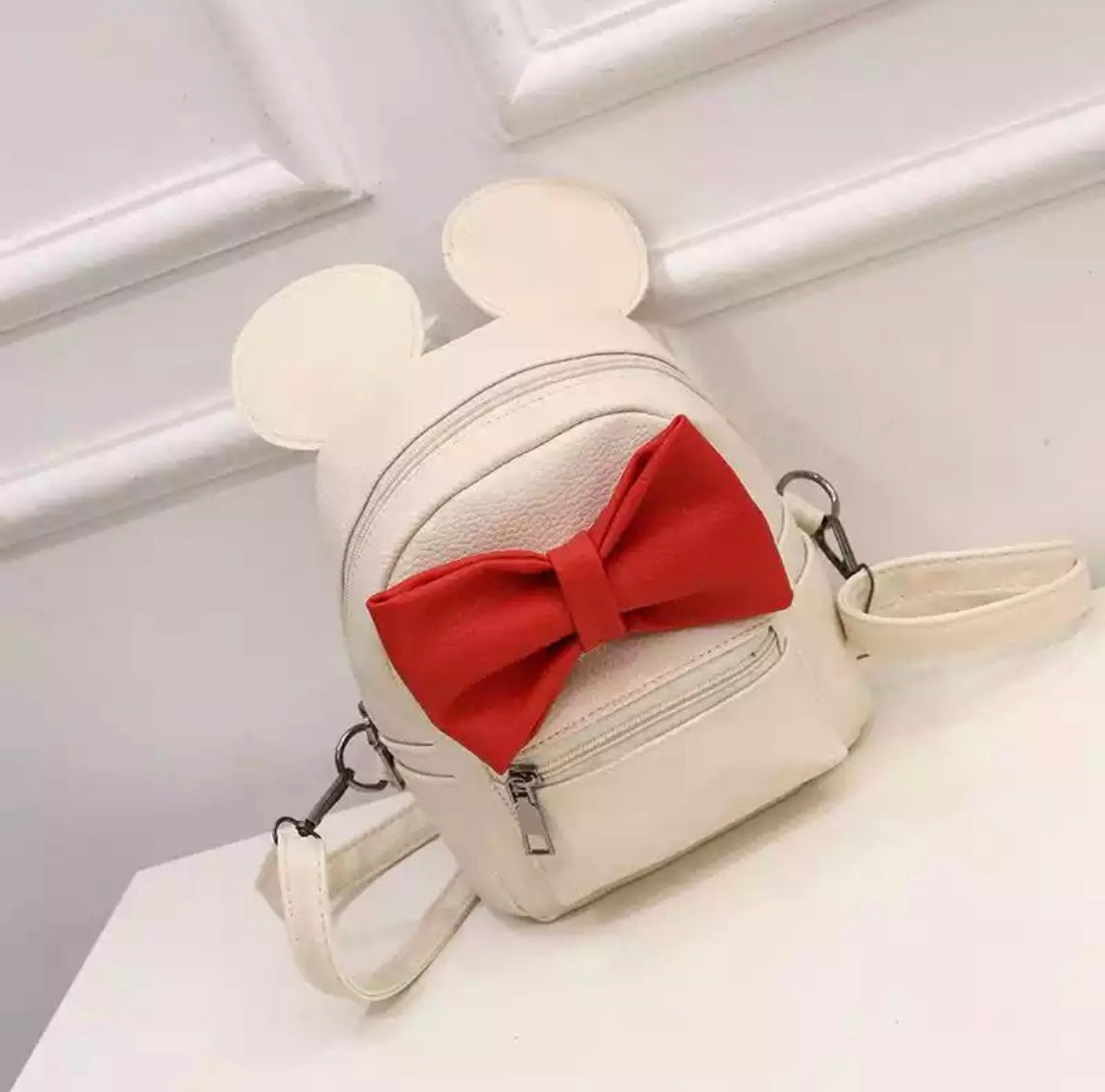 DDLGVERSE Mini Mouse Backpack White