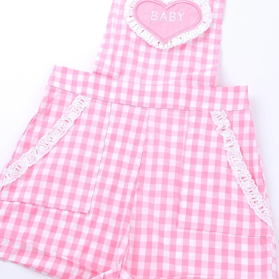 Baby Checkered Dungarees