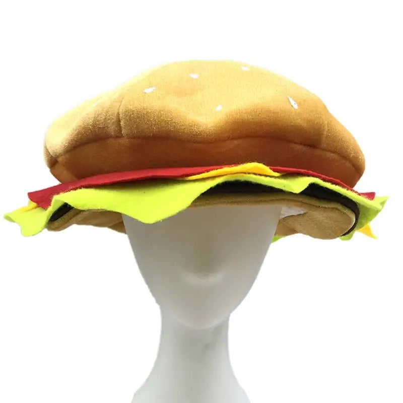 Novelty Cheeseburger Hat