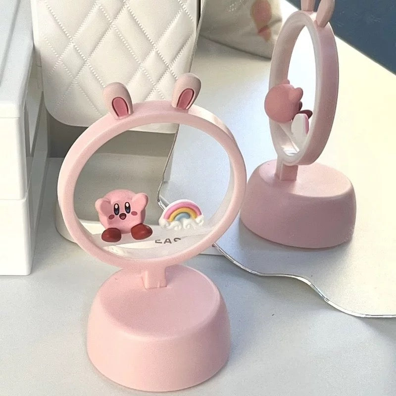 Cartoon Pink Star Desk Mirror