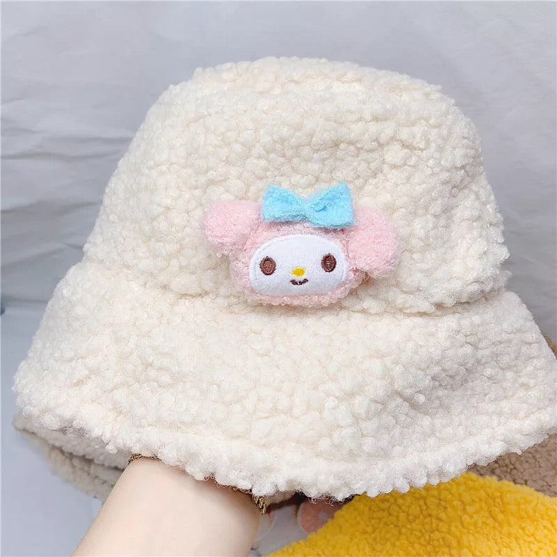 Kawaii Character Fuzzy Bucket Hat