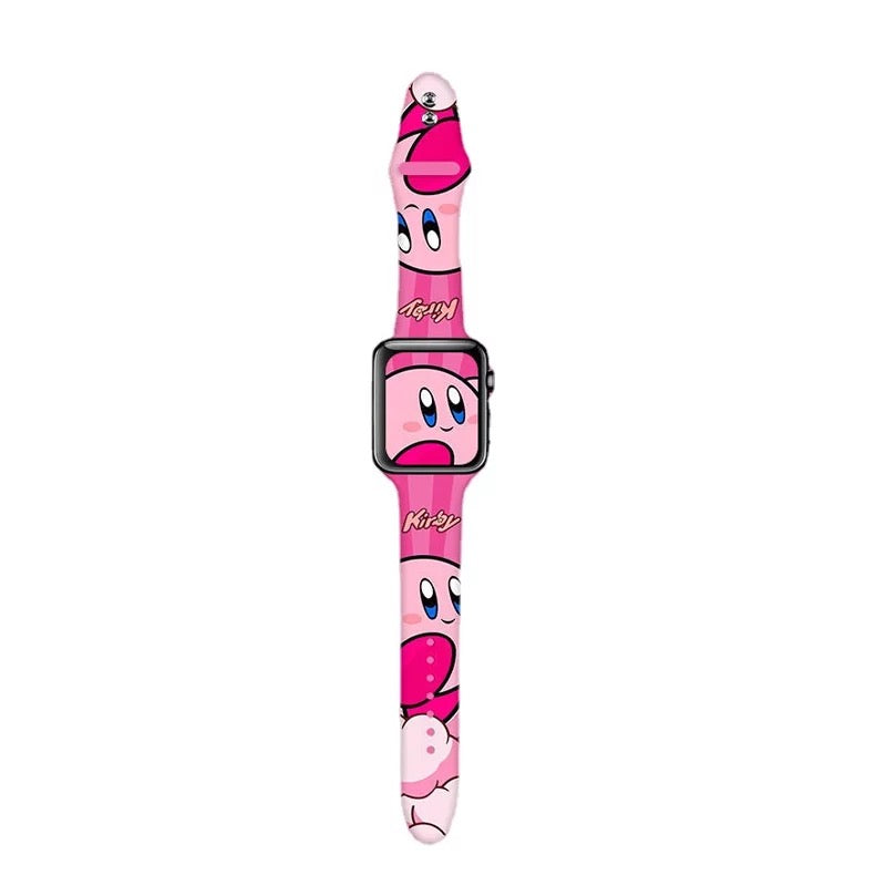 Cartoon Pink Star Apple Watch Strap